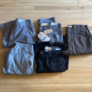 5 pairs of pants 30x32